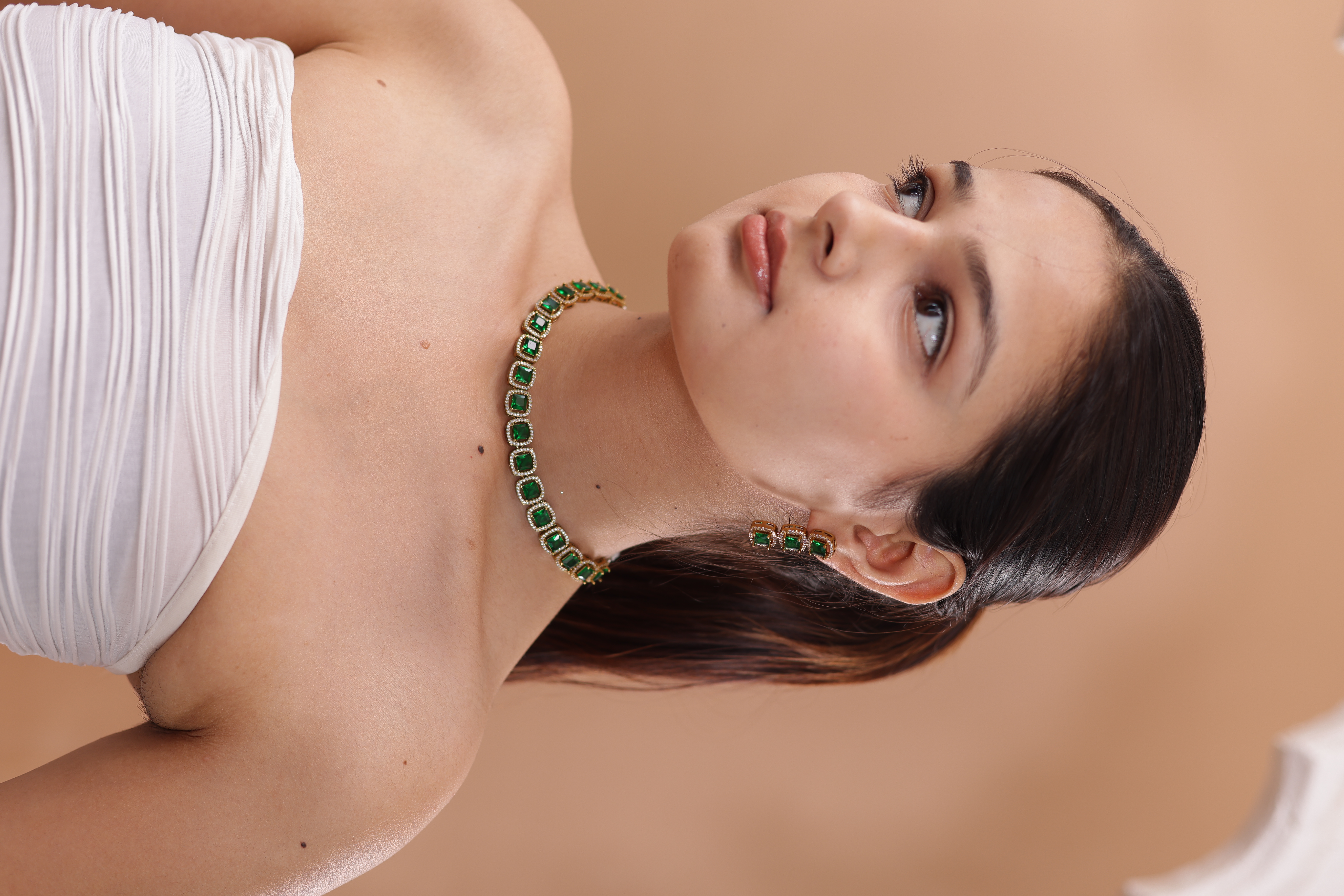 Glitterati By Alankriti Green Kundan Delicate Choker Necklace for Women